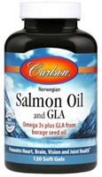 Carlson Norwegian Salmon Oil & GLA (120 Softgels)