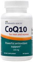 Fairhaven Health CoQ10 Supplement for Male and Female Reproductive Health (100 mg,  60 Softgels)