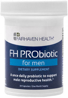 Fairhaven Health® FH PRObiotic for Men,  Sperm & Fertility Support for Male Reproductive Health (30 Capsules,  One Month Supply)
