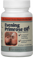 Fairhaven Health Organic Evening Primrose Oil Omega-6 for Fertility (64 Capsules,  One Month Supply)