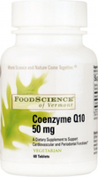 Foodscience of Vermont Coenzyme Q10 50 mg (60 Vegetarian Chewable Tablets)