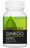 Foodscience of Vermont Ginkgo Biloba (60 mg,  90 Vegetarian Capsules)