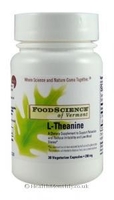 Foodscience of Vermont L-Theanine (200mg,  30 Vegetarian Capsules)