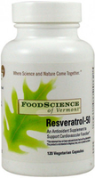 Foodscience of Vermont Resveratrol-50 (120 Vegetarian Capsules)