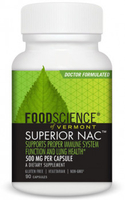 Foodscience of Vermont Superior NAC (500 mg,  90 Vegetarian Capsules)