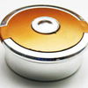 Fortuna Chrome Pocket Pill Box (Gold)