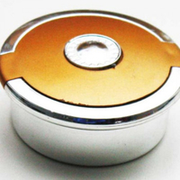 Fortuna Chrome Pocket Pill Box (Gold)
