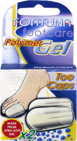 Fortuna Footcare Polymer Gel Toe Caps x2 (Size: Medium/Large)