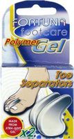 Fortuna Footcare Polymer Gel Toe Separators (x2 Size: Small/Medium)