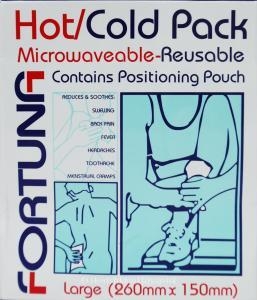 Fortuna Hot Cold Pack Microwaveable - Reusable Large (size Large 260mm x 150mm)