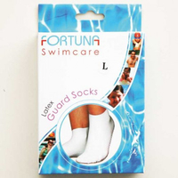 Fortuna Latex Guard Socks (Large,  White,  1 Pair)