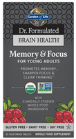 Garden Of Life Dr. Formulated Brain Health Memory/Focus Young Adults 60 ct Tablets (60 ct)