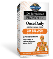 Garden of Life Dr. Formulated Probiotics Once Daily 30 Billion (Gluten & Dairy Free,  30 Vegetarian Capsules)
