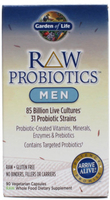 Garden of Life RAW Probiotics Men (85 Billion Live Cultures,  90 Vegetarian Capsules)