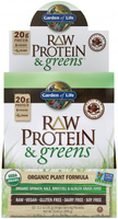 Garden of Life Raw Protein & Greens Powder (Chocolate Flavour,  10 x 31 g Packets)