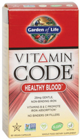 Garden of Life Vitamin Code Healthy Blood (60 Vegetarian Capsules)