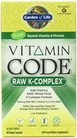 Garden of Life Vitamin Code Raw K Complex (60 Vegan Capsules)