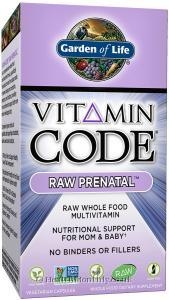 Garden of Life Vitamin Code Raw Prenatal (180 Vegetarian Capsules)