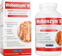 Garden of Life Wobenzym N Joint Health (800 Enteric-Coated Tablets)
