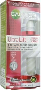 Garnier Ultralift Swirl Serum Cream 2 in 1 (50ml,  2 in 1 Anti-Ageing Skincare)