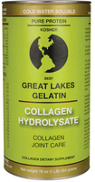 Great Lakes Beef Gelatin Collagen Hydrolysate (454 g Powder)
