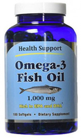 Health Support Omega-3 Fish Oil (1000 mg,  180 Softgels)