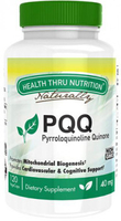 Health Thru Nutrition Naturally PQQ pyrroloquinoline Quinone (40 mg,  120 Vegetarian Capsules)