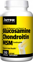 Jarrow Glucosamine + Chondroitin + MSM (Supports Joint Health,  240 Capsules)