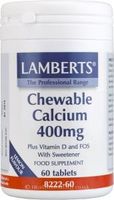 Lamberts Chewable Calcium plus Vitamin D & FOS (400mg,  60 Tablets)