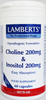 Lamberts Choline 200mg & Inositol 200mg (400mg,  60 Capsules)