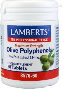 Lamberts Maximum Strength Olive Polyphenols (334mg Olive Fruit Extract,  60 Tablets - )
