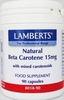 Lamberts Natural Beta Carotene 15mg (90 Capsules with mixed carotenoids)