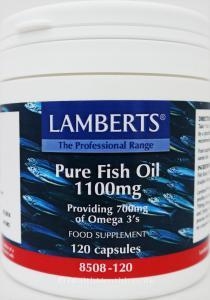 Lamberts Pure Fish Oil (1, 100mg,  120 Capsules Providing 700mg of Omega 3
