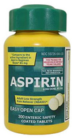 Life Extension Aspirin (81 mg,  300 Enteric Safety Coated Tablets)