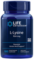 Life Extension L-Lysine (620 mg,  100 Vegetarian Capsules)
