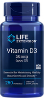 Life Extension Vitamin D3 (1000 IU,  25 mcg,  250 Softgels)