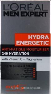 Loreal Men Expert Hydra Energetic Anti Fatigue Moisturiser 24 hour hydration