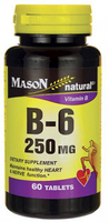 Mason Natural B-6 (250 mg,  60 Tablets)