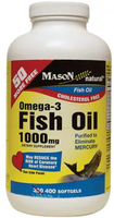 Mason Natural Omega-3 Fish Oil (1000 mg,  400 Softgels)