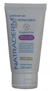 Natraderm Organic Moisturising Shower Gel Aloe Vera (150ml,  Fragrance Free,  Aloe Vera)