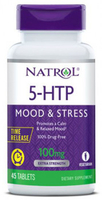 Natrol 5-HTP (Mood & Stress,  Time Release,  Extra Strength,  100 mg,  45 Tablets)