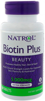 Natrol Biotin Plus Beauty (5000 mcg,  60 Tablets)