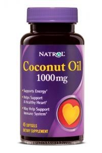 Natrol Coconut Oil (1000mg,  45 Softgels)