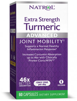 Natrol Extra Strength Turmeric (Advanced Joint Mobility,  60 Capsules)