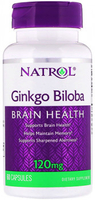 Natrol Ginkgo Biloba (Brain Health,  120 mg,  60 Capsules)