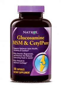Natrol Glucosamine MSM CetylPure (180 Capsules)