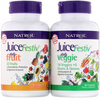 Natrol JuiceFestiv - FruitFestiv & VeggieFestiv (2 Bottles,  60 Capsules Each)