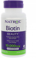 Natrol Maximum Strength Biotin (10, 000 mcg,  100 Tablets)