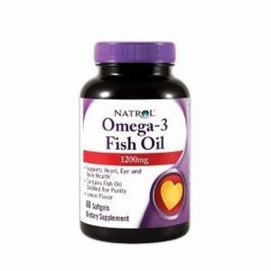 Natrol Omega-3 Fish Oil (1000mg,  60 Softgels)