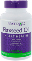 Natrol Omega-3 FlaxSeed Oil (Heart Health,  1000 mg,  90 Softgels)